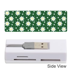 Daisy Dots Green Memory Card Reader (stick)  by snowwhitegirl