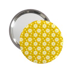 Daisy Dots Yellow 2 25  Handbag Mirrors by snowwhitegirl