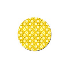 Daisy Dots Yellow Golf Ball Marker (4 Pack) by snowwhitegirl