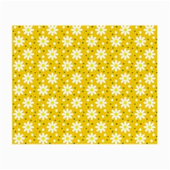 Daisy Dots Yellow Small Glasses Cloth (2-side) by snowwhitegirl