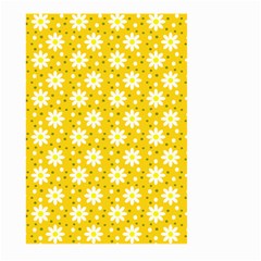 Daisy Dots Yellow Large Garden Flag (two Sides) by snowwhitegirl