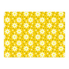 Daisy Dots Yellow Double Sided Flano Blanket (mini)  by snowwhitegirl