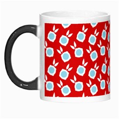 Square Flowers Red Morph Mugs by snowwhitegirl