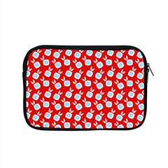 Square Flowers Red Apple Macbook Pro 15  Zipper Case by snowwhitegirl