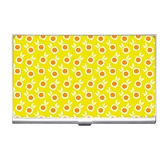 Square Flowers Yellow Business Card Holders by snowwhitegirl