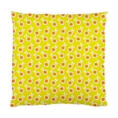 Square Flowers Yellow Standard Cushion Case (one Side) by snowwhitegirl