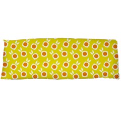 Square Flowers Yellow Body Pillow Case (dakimakura) by snowwhitegirl