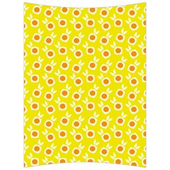 Square Flowers Yellow Back Support Cushion by snowwhitegirl