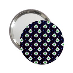 Daisy Dots Navy Blue 2 25  Handbag Mirrors by snowwhitegirl