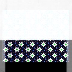 Daisy Dots Navy Blue Rectangular Jigsaw Puzzl