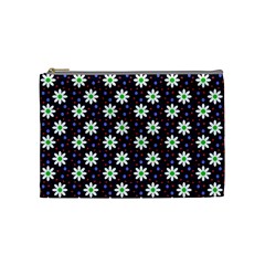 Daisy Dots Navy Blue Cosmetic Bag (Medium) 