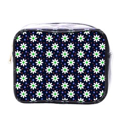 Daisy Dots Navy Blue Mini Toiletries Bags