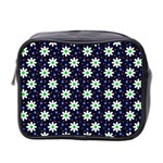 Daisy Dots Navy Blue Mini Toiletries Bag 2-Side Front