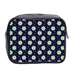 Daisy Dots Navy Blue Mini Toiletries Bag 2-Side Back