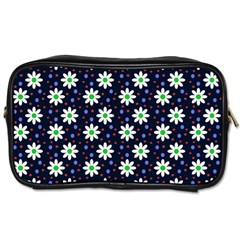 Daisy Dots Navy Blue Toiletries Bags