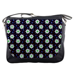 Daisy Dots Navy Blue Messenger Bags