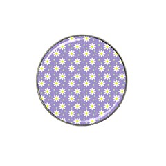 Daisy Dots Violet Hat Clip Ball Marker by snowwhitegirl