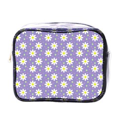 Daisy Dots Violet Mini Toiletries Bags by snowwhitegirl