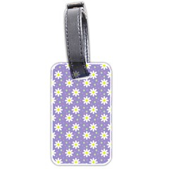 Daisy Dots Violet Luggage Tags (two Sides)