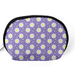 Daisy Dots Violet Accessory Pouches (Medium)  Back