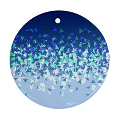 Blue Disintegrate Ornament (round) by jumpercat