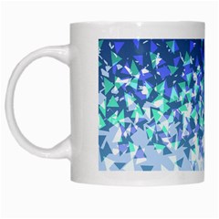 Blue Disintegrate White Mugs by jumpercat