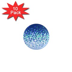 Blue Disintegrate 1  Mini Magnet (10 Pack)  by jumpercat