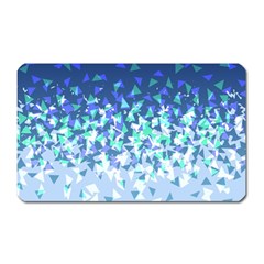 Blue Disintegrate Magnet (rectangular) by jumpercat