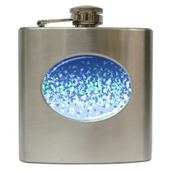 Blue Disintegrate Hip Flask (6 Oz) by jumpercat