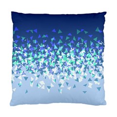 Blue Disintegrate Standard Cushion Case (one Side) by jumpercat