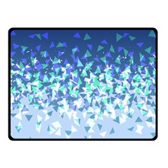 Blue Disintegrate Fleece Blanket (small) by jumpercat