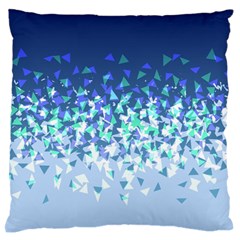 Blue Disintegrate Standard Flano Cushion Case (two Sides) by jumpercat