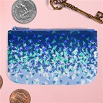 Blue Disintegrate Large Coin Purse Front