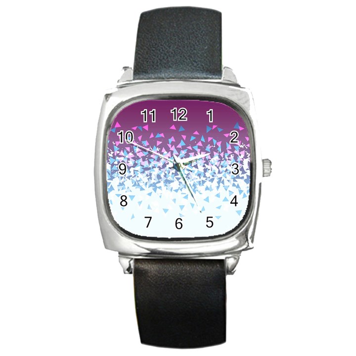 Disintegrate Carnivale Square Metal Watch