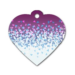 Disintegrate Carnivale Dog Tag Heart (one Side)