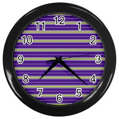 Color Line 1 Wall Clocks (black) by jumpercat