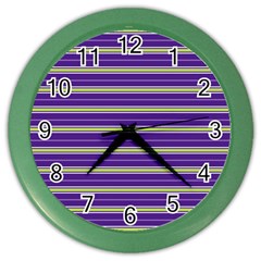 Color Line 1 Color Wall Clocks by jumpercat