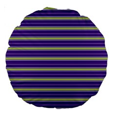 Color Line 1 Large 18  Premium Round Cushions by jumpercat