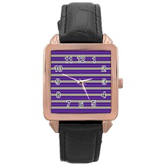 Color Line 1 Rose Gold Leather Watch 