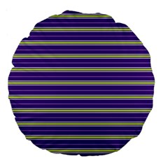 Color Line 1 Large 18  Premium Flano Round Cushions by jumpercat