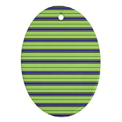 Color Line 2 Oval Ornament (two Sides) by jumpercat