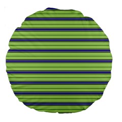 Color Line 2 Large 18  Premium Round Cushions by jumpercat