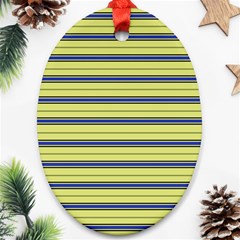 Color Line 3 Oval Ornament (two Sides) by jumpercat