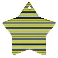 Color Line 3 Star Ornament (two Sides) by jumpercat