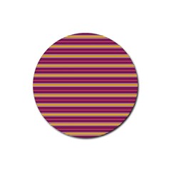 Color Line 5 Rubber Coaster (round)  by jumpercat