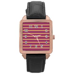 Color Line 5 Rose Gold Leather Watch  by jumpercat