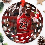 Michael Jordan Round Filigree Ornament (Two Sides) Back