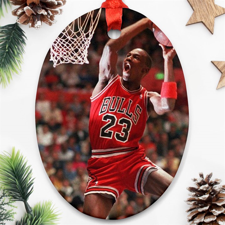 Michael Jordan Oval Ornament (Two Sides)