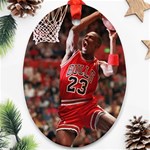 Michael Jordan Oval Ornament (Two Sides) Back