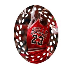 Michael Jordan Oval Filigree Ornament (two Sides) by LABAS